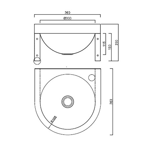 B&F Wash Hand Basin | Round